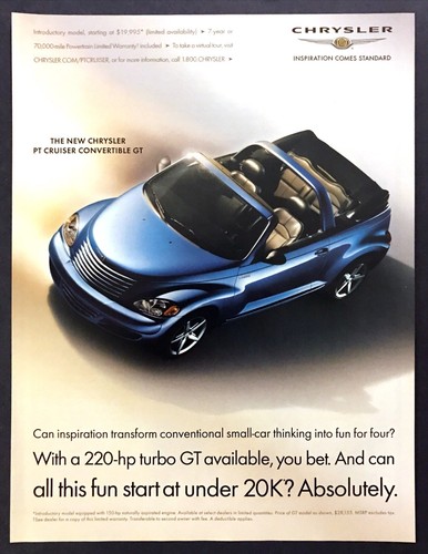 Chrysler cruiser cabrio gt - pt,