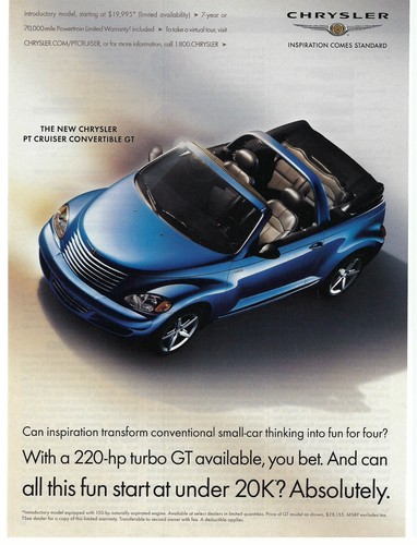Pubblicità poster chrysler - pubblicità/poster,